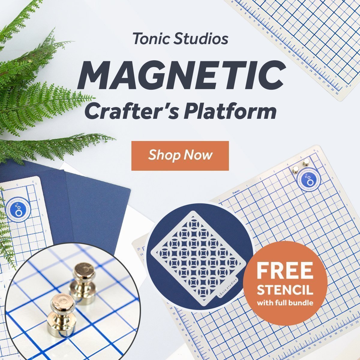 Tonic Studios Extra Large Craft Magnets 18mm 2/Pkg