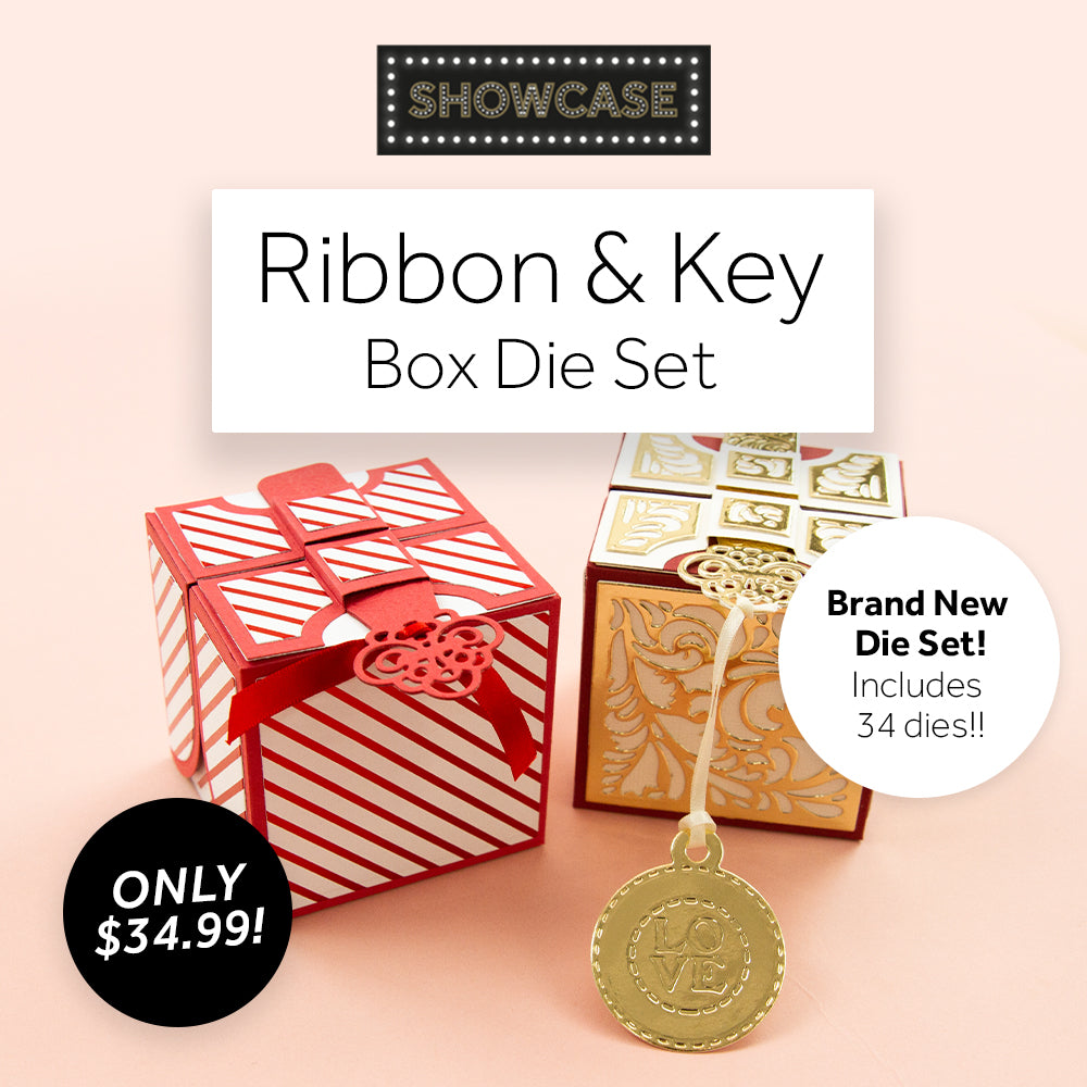 Ribbon and Key Gift Box Die Set - Showcase – Tonic Studios USA