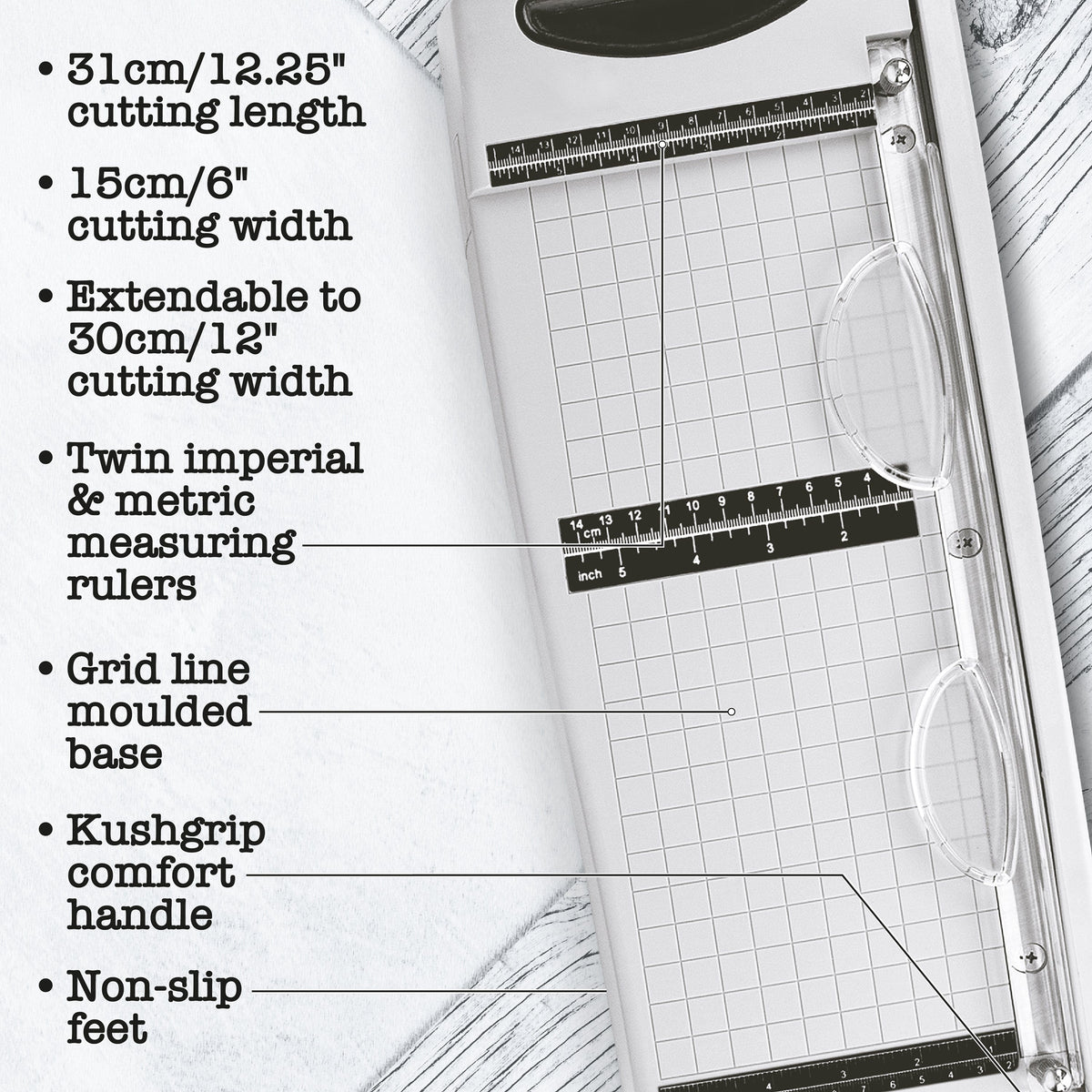 Tim Holtz 12.25" Maxi Guillotine Paper Cutter Tonic Studios USA