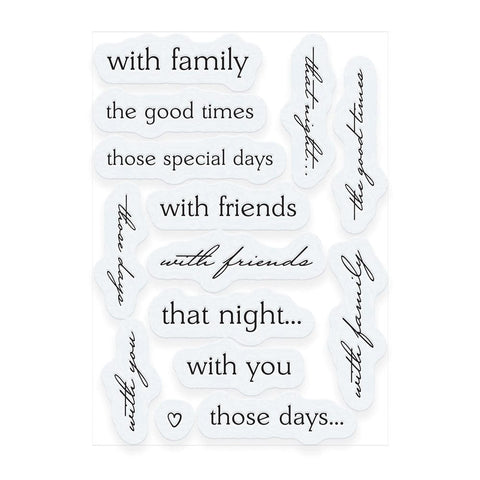 Memory Book - Time Spent With Friends Stamp & Die Set - DB100