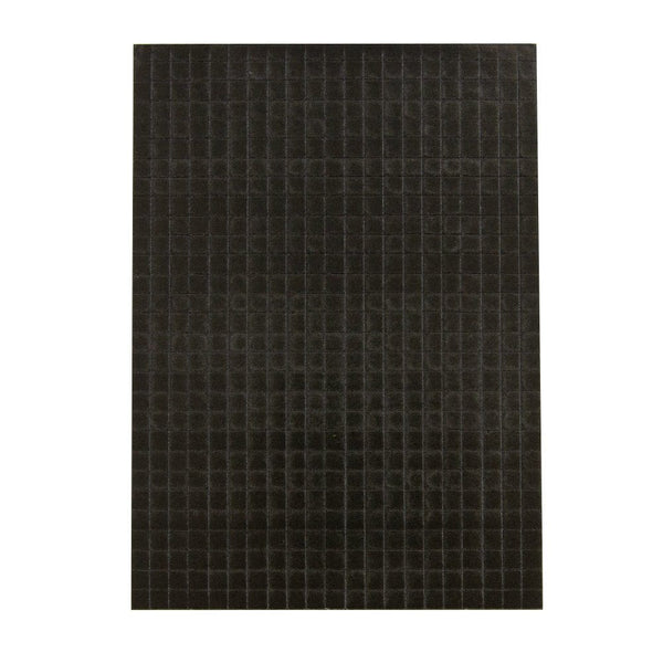 3/16" Dimensional Foam Adhesive Squares, Black (609/pk) - 9753e