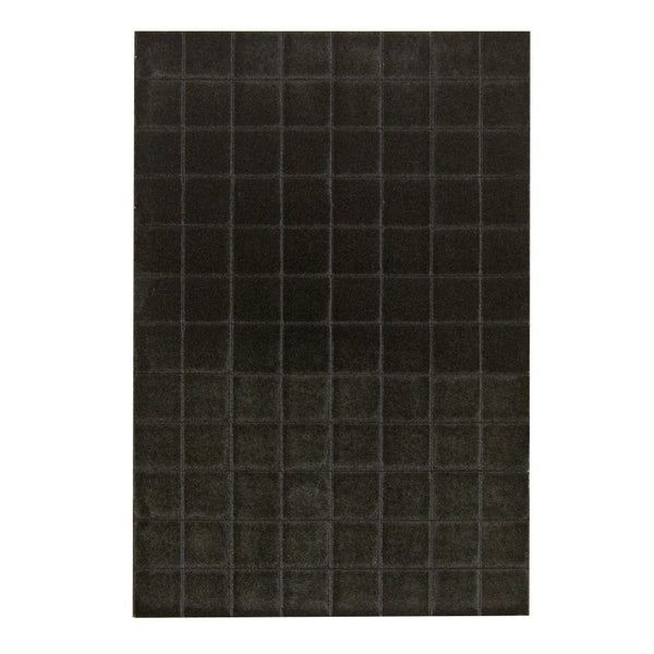 1/2" Dimensional Foam Adhesive Squares, Black (96/pk) - 9754e