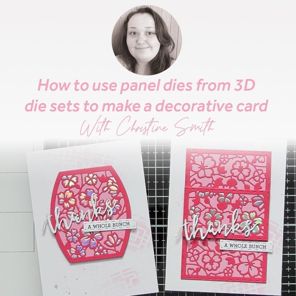 How To Use Panel Dies From 3D Die Sets To Make A Decorative Card