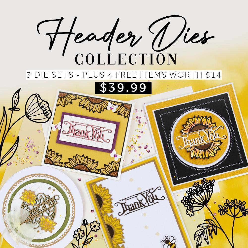 Floral Sentiment Header Collection