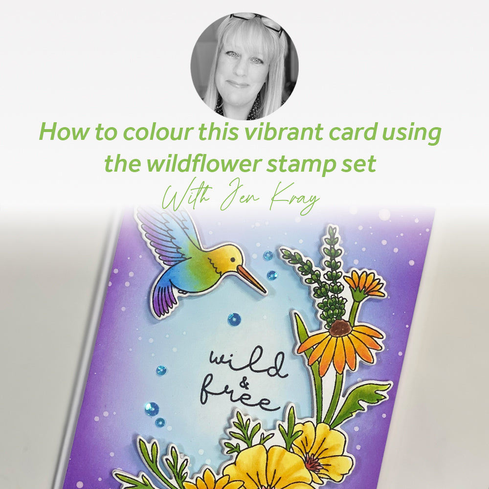 How to colour this vibrant card using the wildflower stamp set