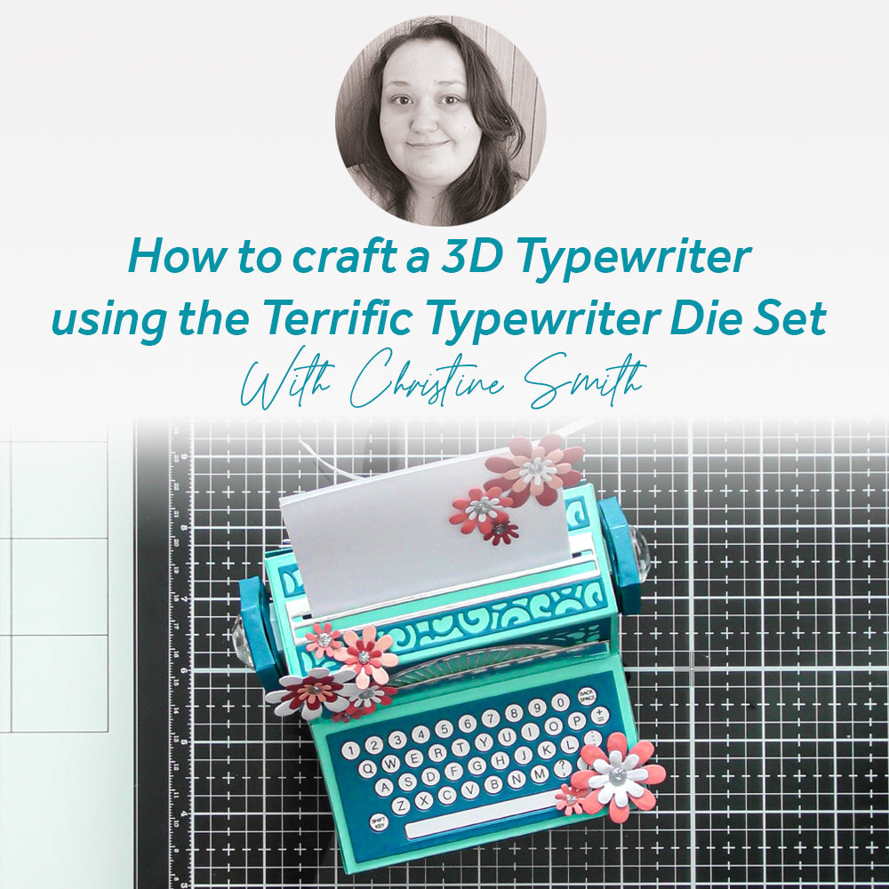 How to craft a 3D Typewriter using the Terrific Typewriter Die Set