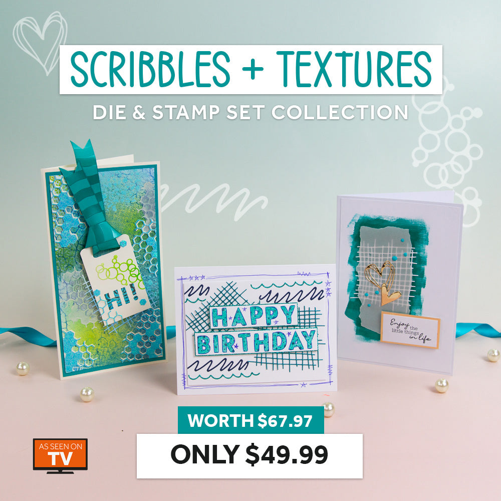 Scribbles & Textures Die and Stamp Collection
