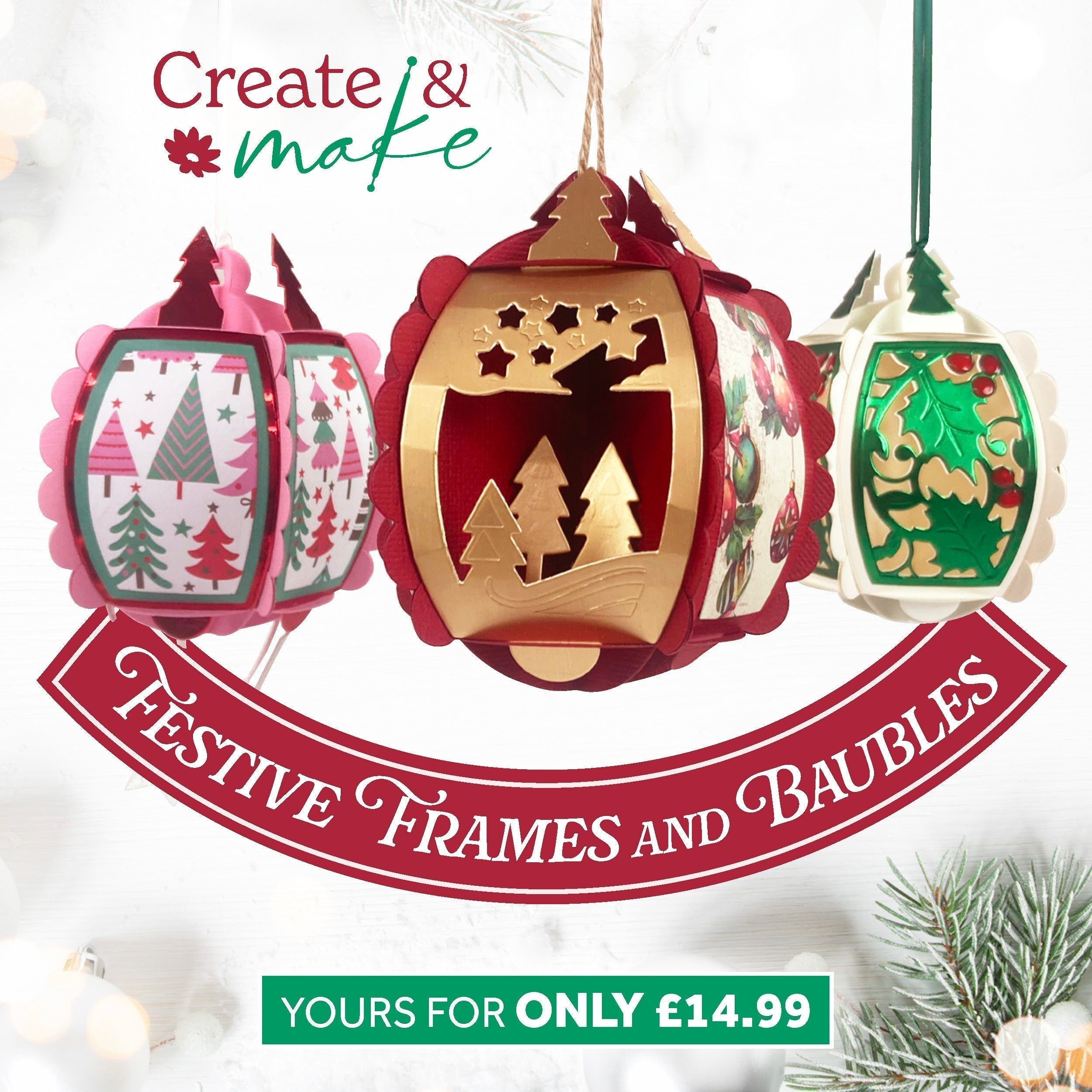 Festive Frames and Baubles Die Set - Create & Make