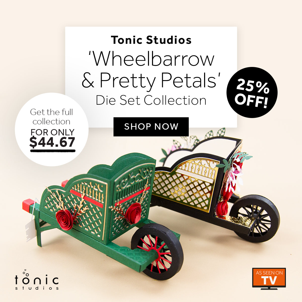 Wheelbarrow & Pretty Petals