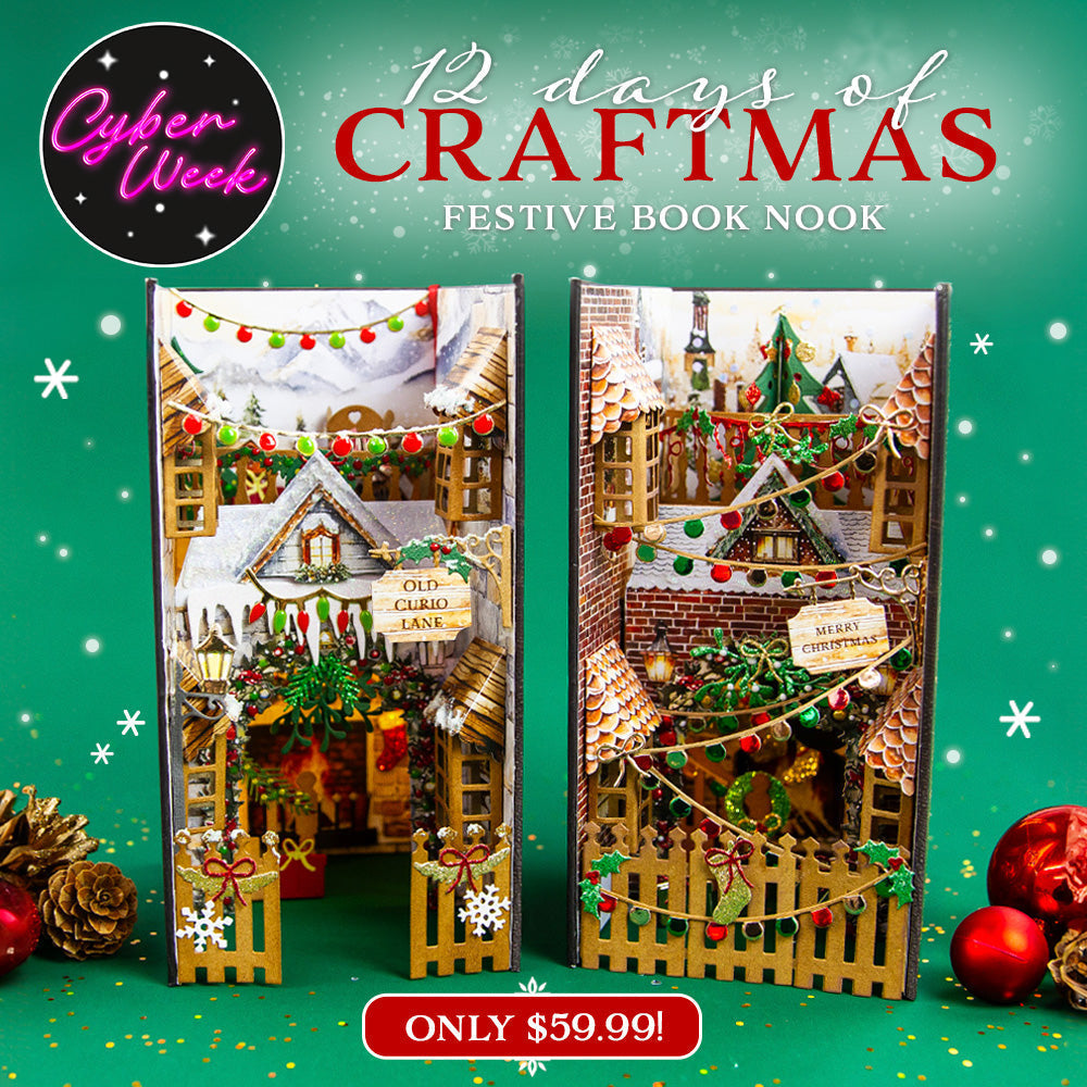 12 Days of Craftmas - Festive Book Nook Collection