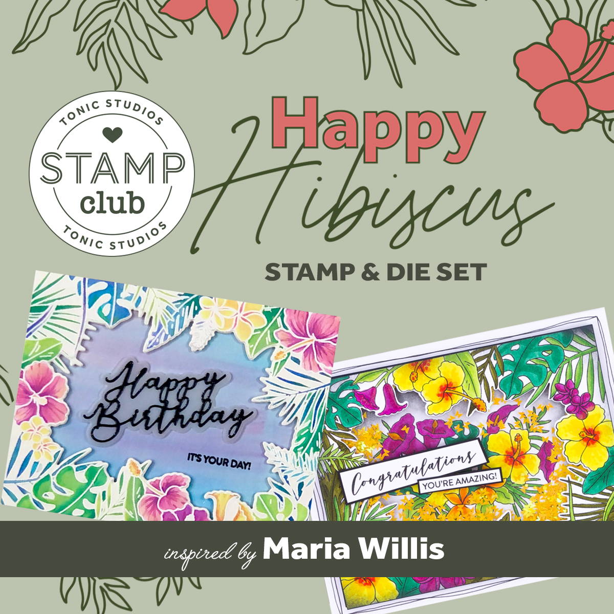 Stamp Club - Happy Hibiscus