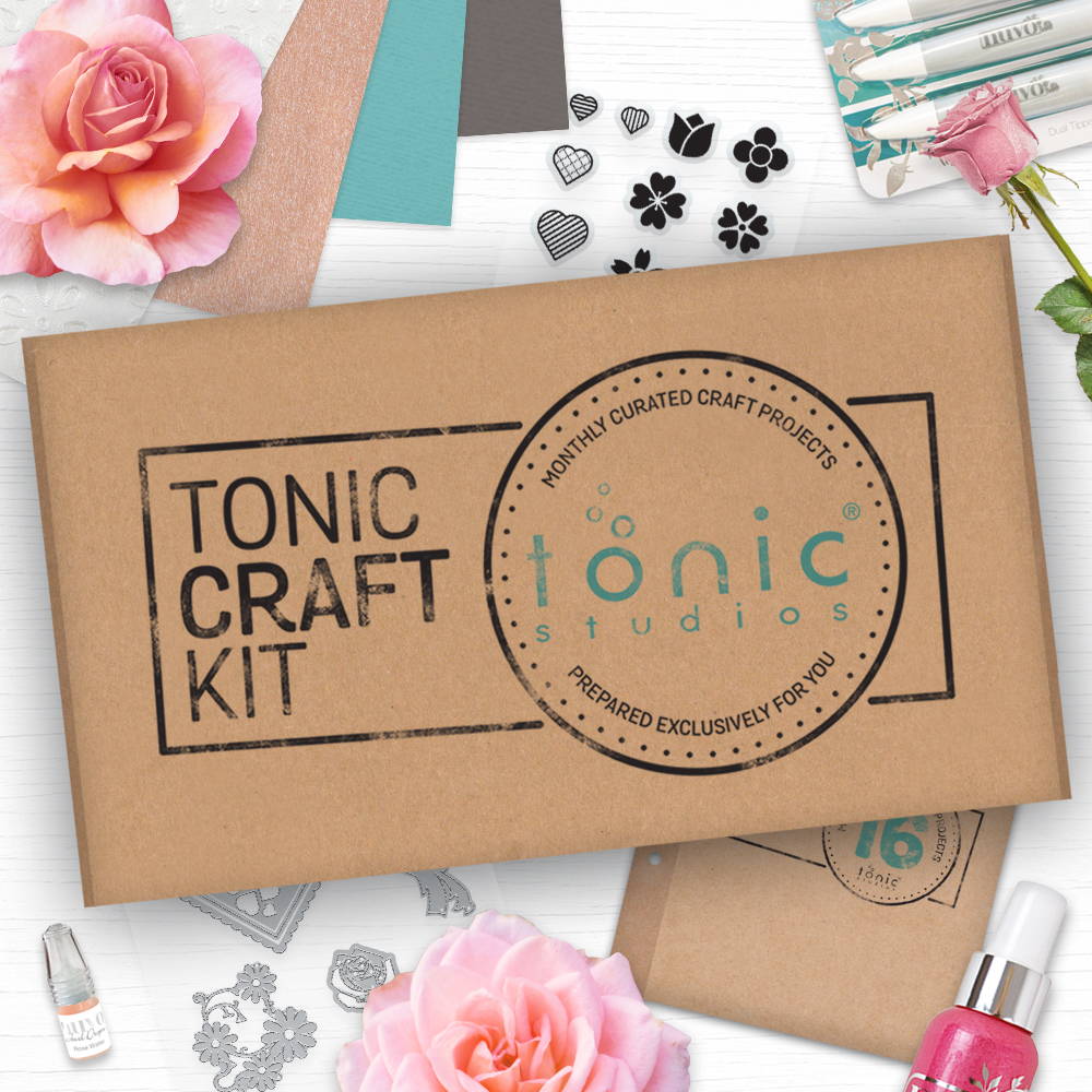 Tonic Craft Kit 16 - Floral Layered Hearts - Inspiration