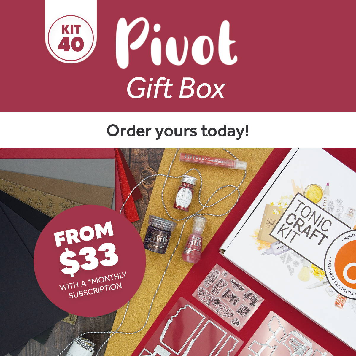 Tonic Craft Kit 40 - Pivot Gift Box