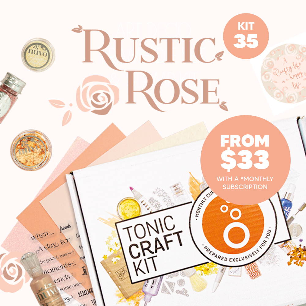 Tonic Craft Kit 35 - Rustic Rose Die Set