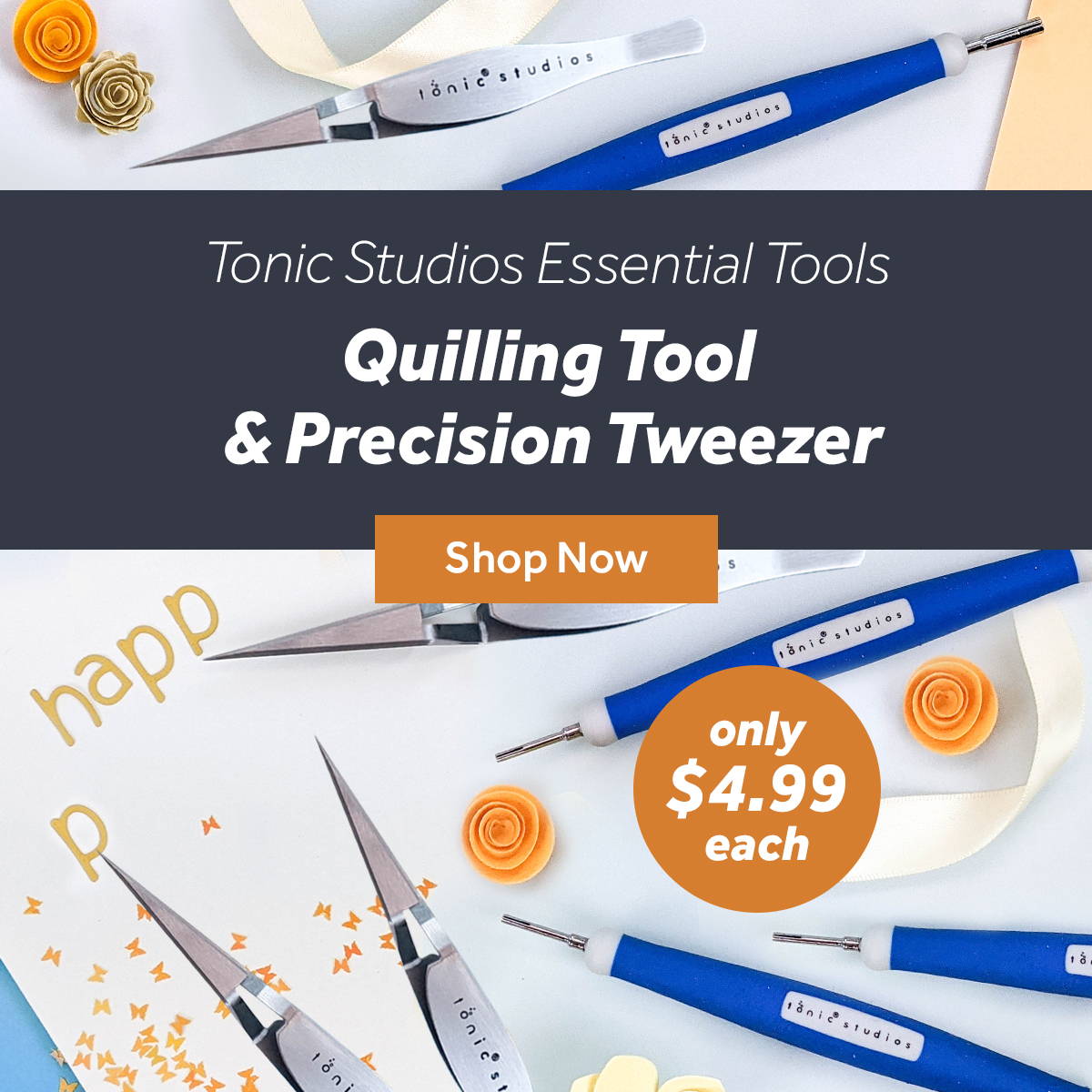 Quilling Tool & Precision Tweezer