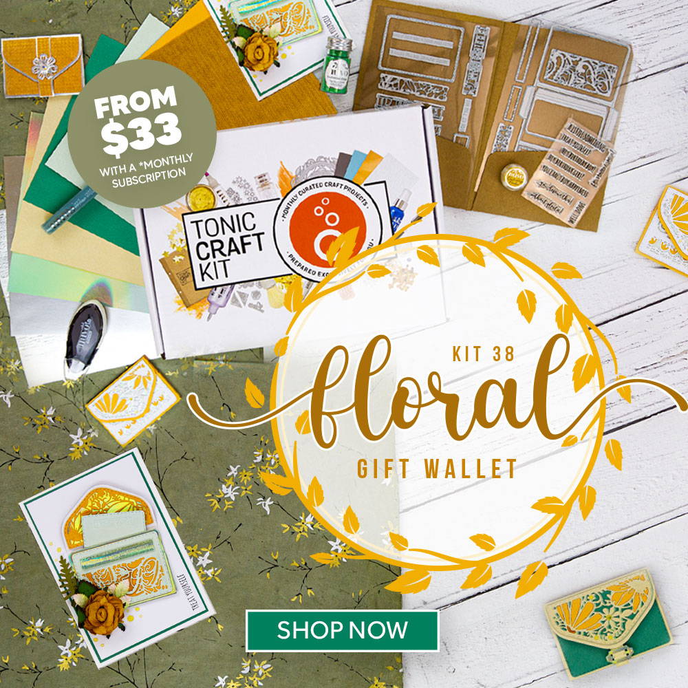 Tonic Craft Kit 38 - Floral Gift Wallet