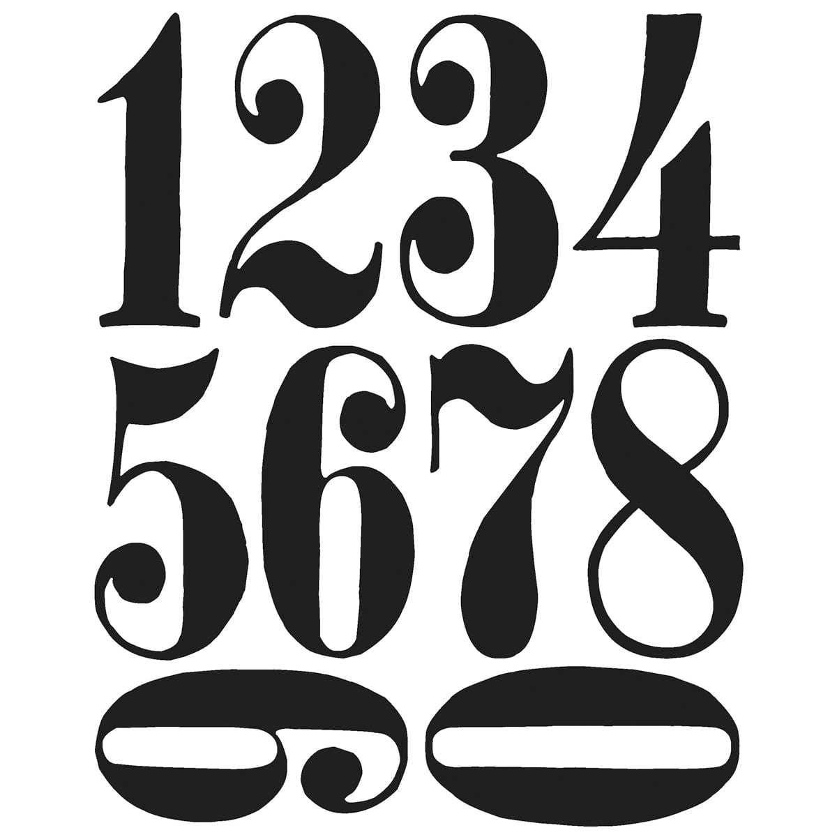 Tim Holtz Cling Stamps - Letters & Numbers