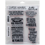 Load image into Gallery viewer, Tim Holtz Cling Stamps - Sentiments &amp; Phrases