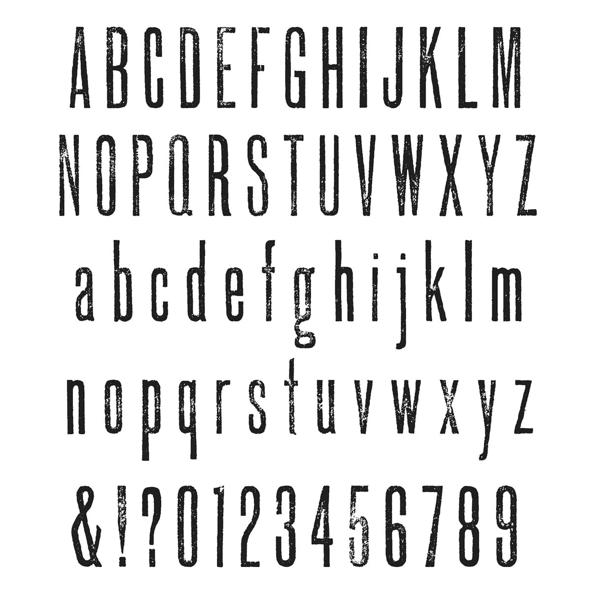 Tim Holtz Cling Stamps - Letters & Numbers