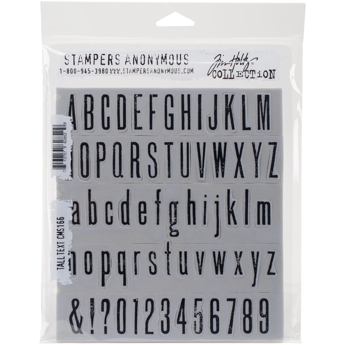 Tim Holtz Cling Stamps - Letters & Numbers