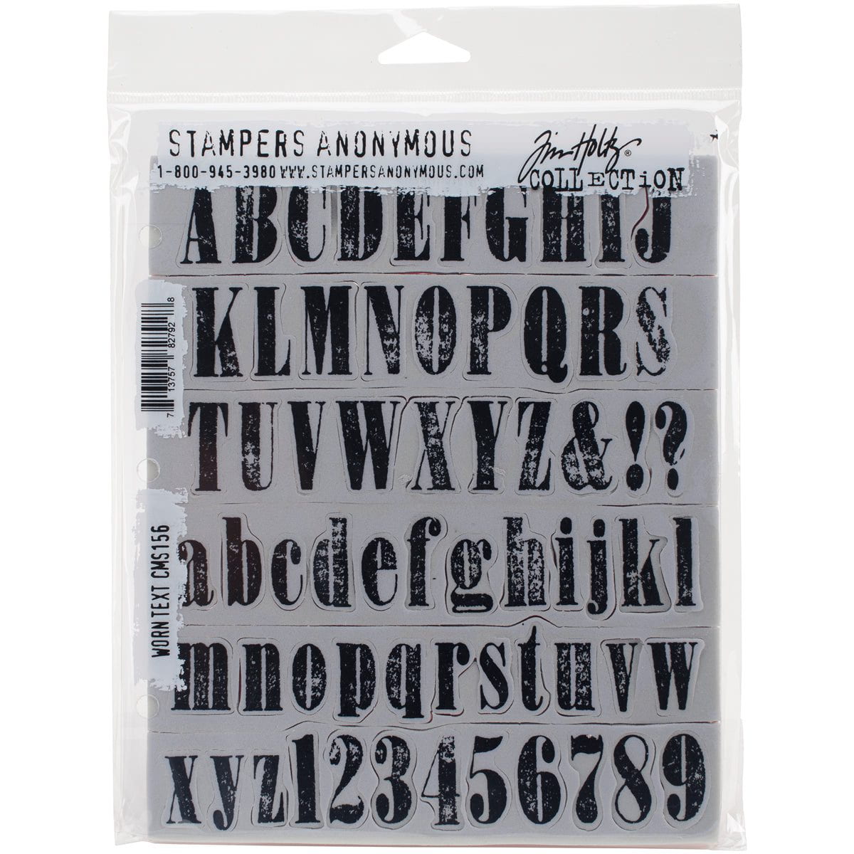 Tim Holtz Cling Rubber Stamp Set - Urban Tapestry By Stampers Anonymous