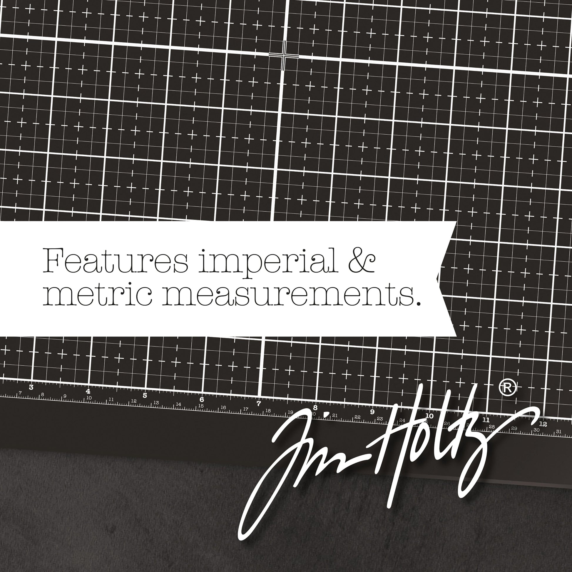 Tim Holtz 23" x 14" Glass Media Mat, Right Handed