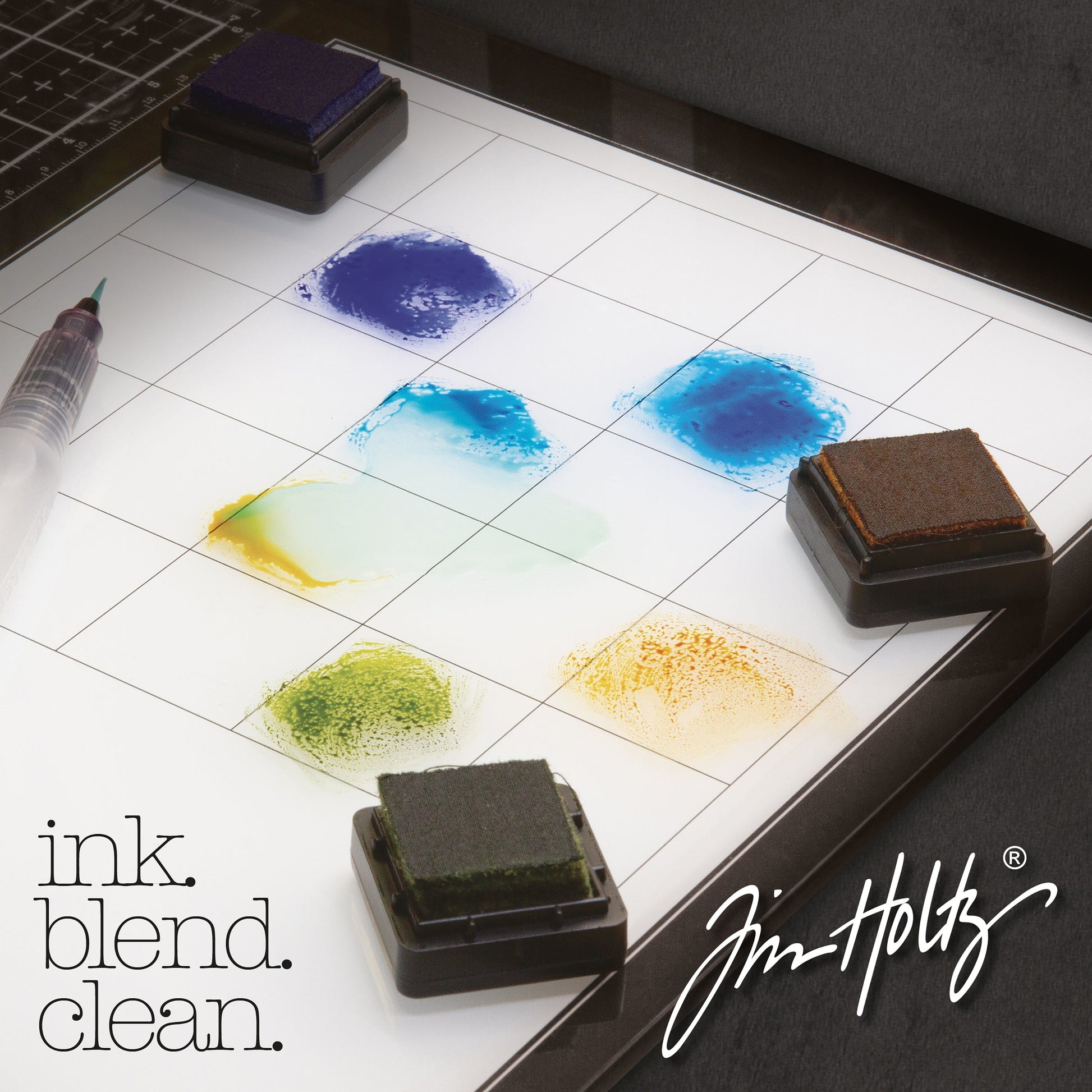 Tim Holtz 23" x 14" Glass Media Mat, Right Handed