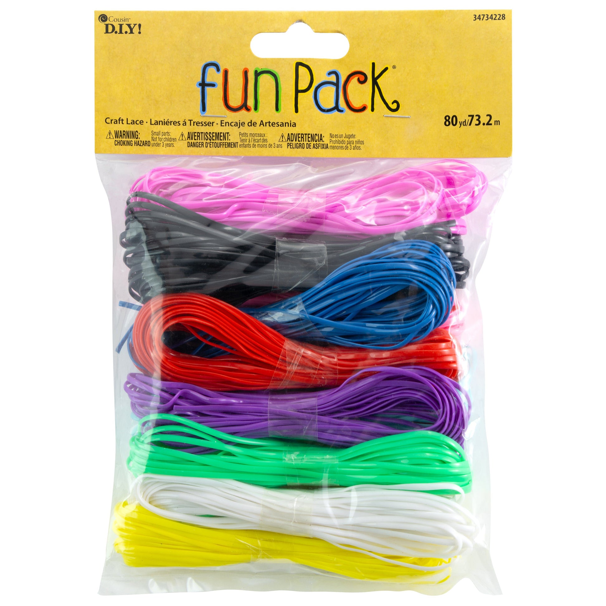 Plastic Craft Lace Fun Pack from CousinDIY - 80 yards