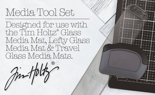 Tim Holtz Media Tool Set with Straight Edge and Scraper