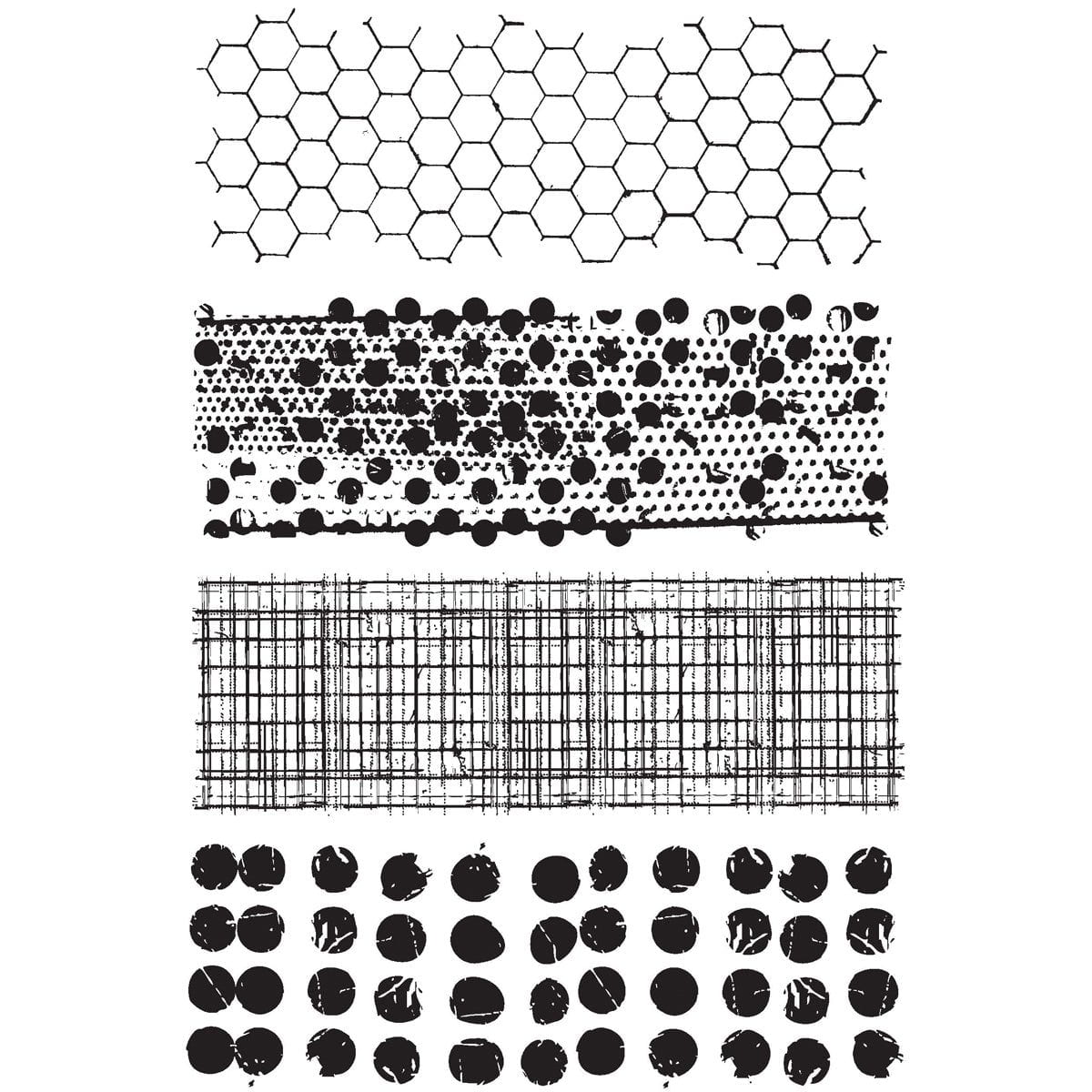 Tim Holtz Cling Stamps - Backgrounds & Textures