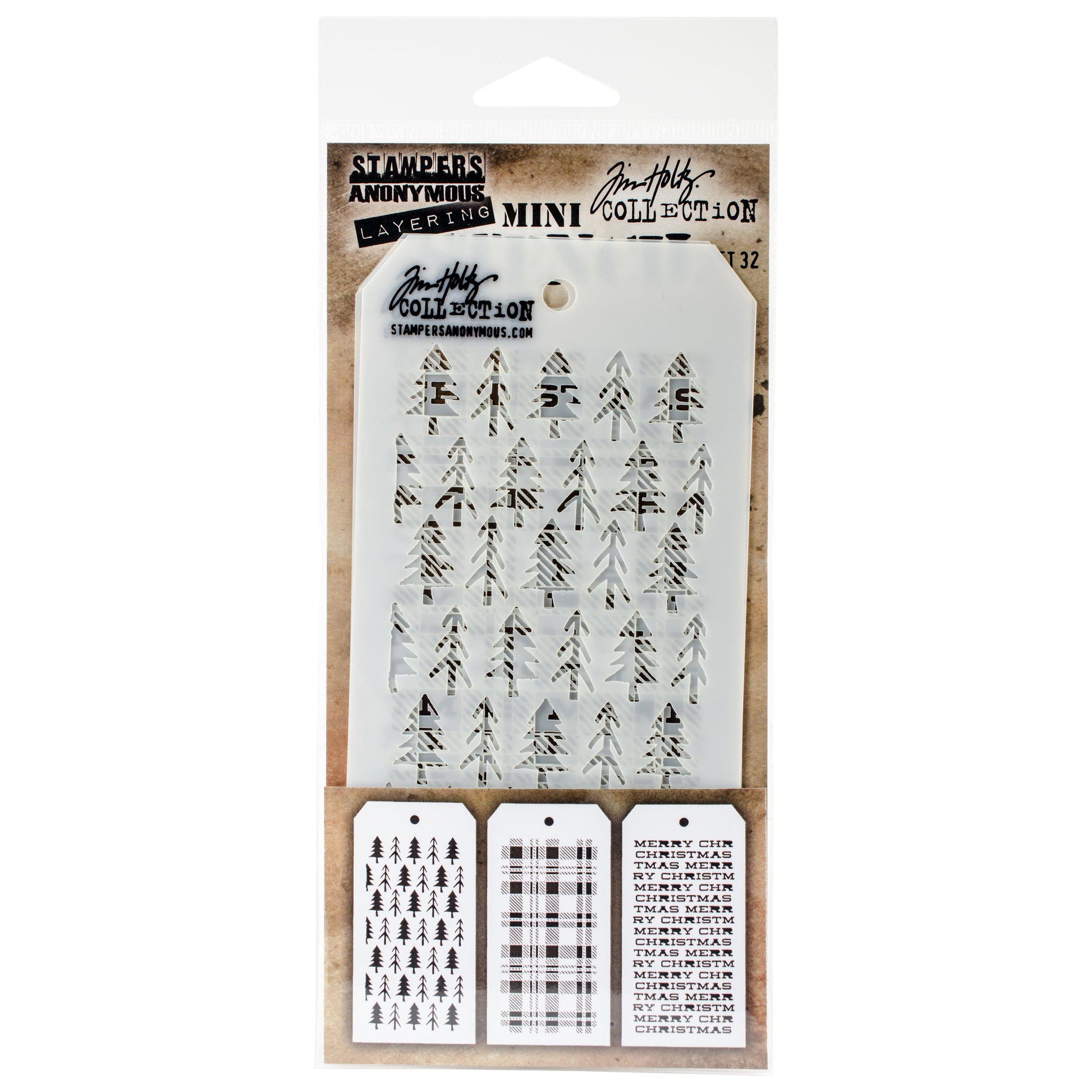 Tim Holtz Mini Layered Christmas Stencil Sets from Stampers Anonymous