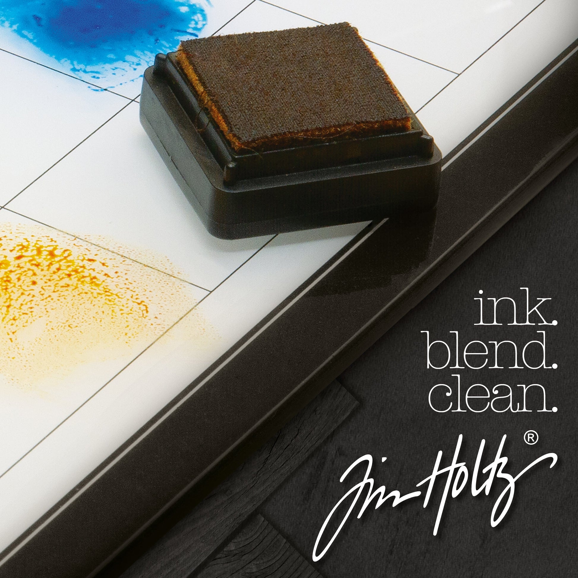 Tim Holtz 15.75" x 10.25" Travel Glass Media Mat, Right Handed - 2633eUS