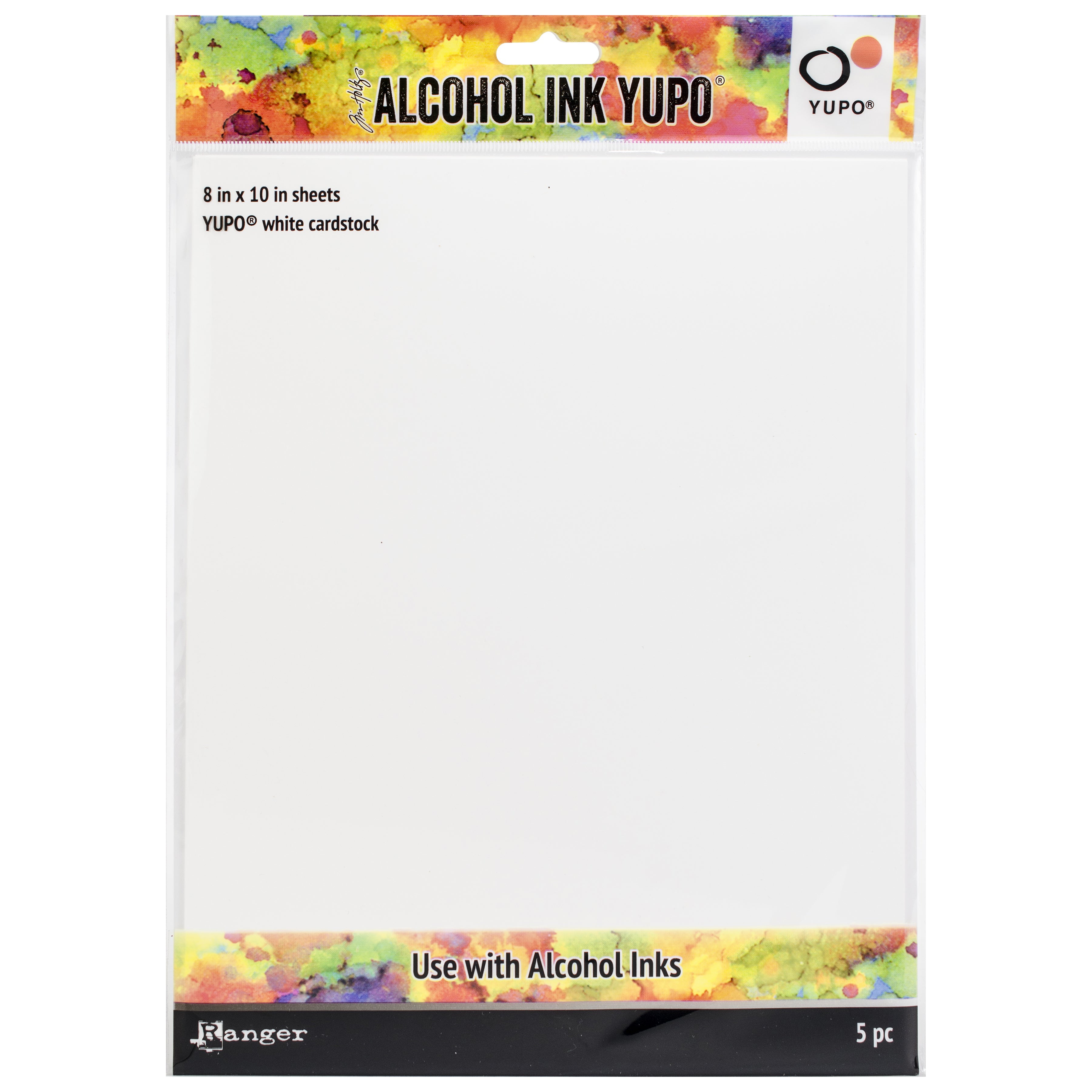 Tim Holtz White Yupo Paper for Alcohol Ink