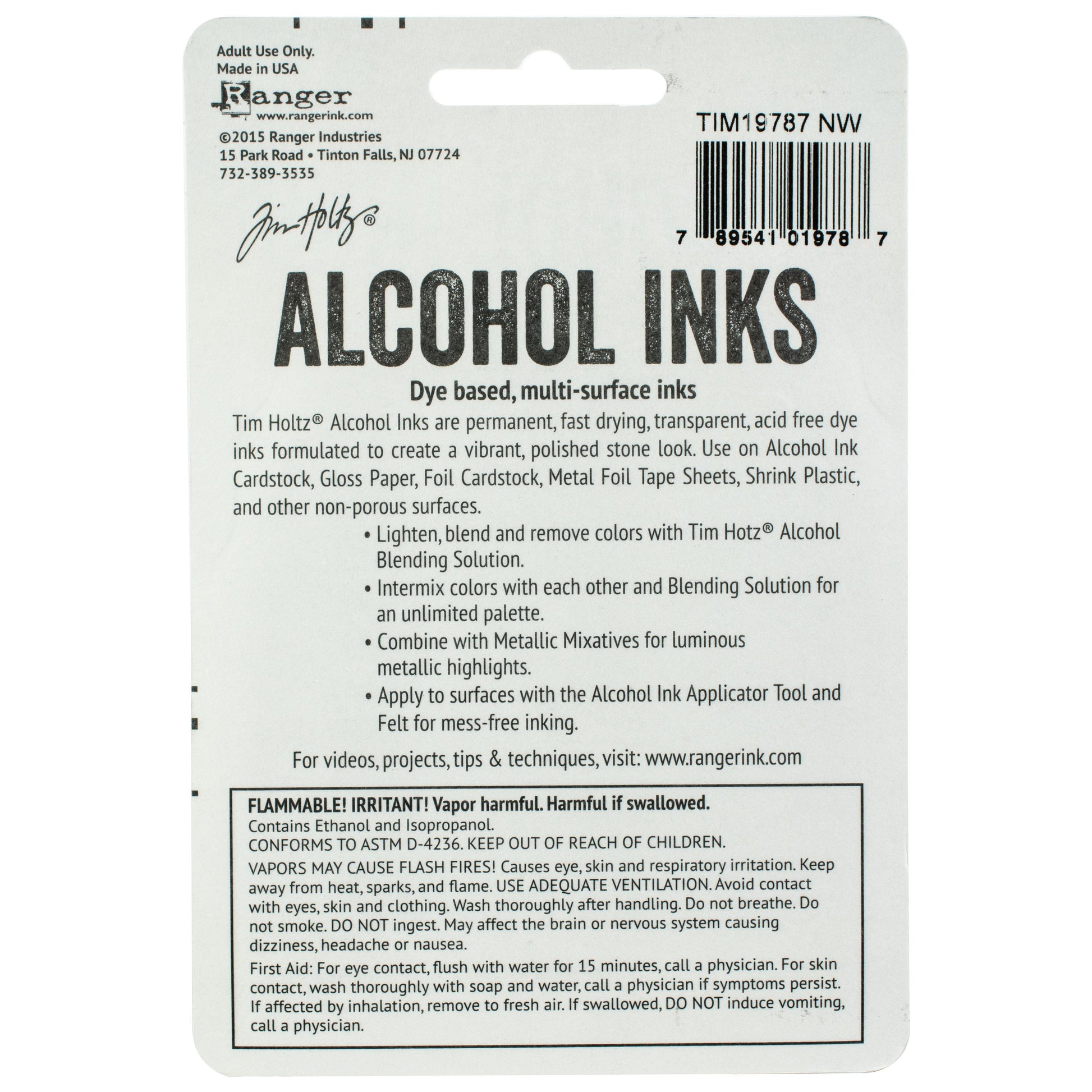 Tim Holtz Alcohol Ink .5oz 3/Pkg