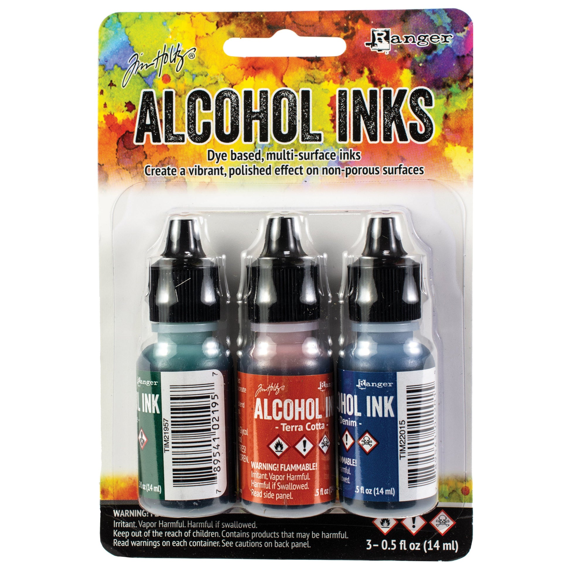 Tim Holtz Alcohol Ink .5oz 3/Pkg