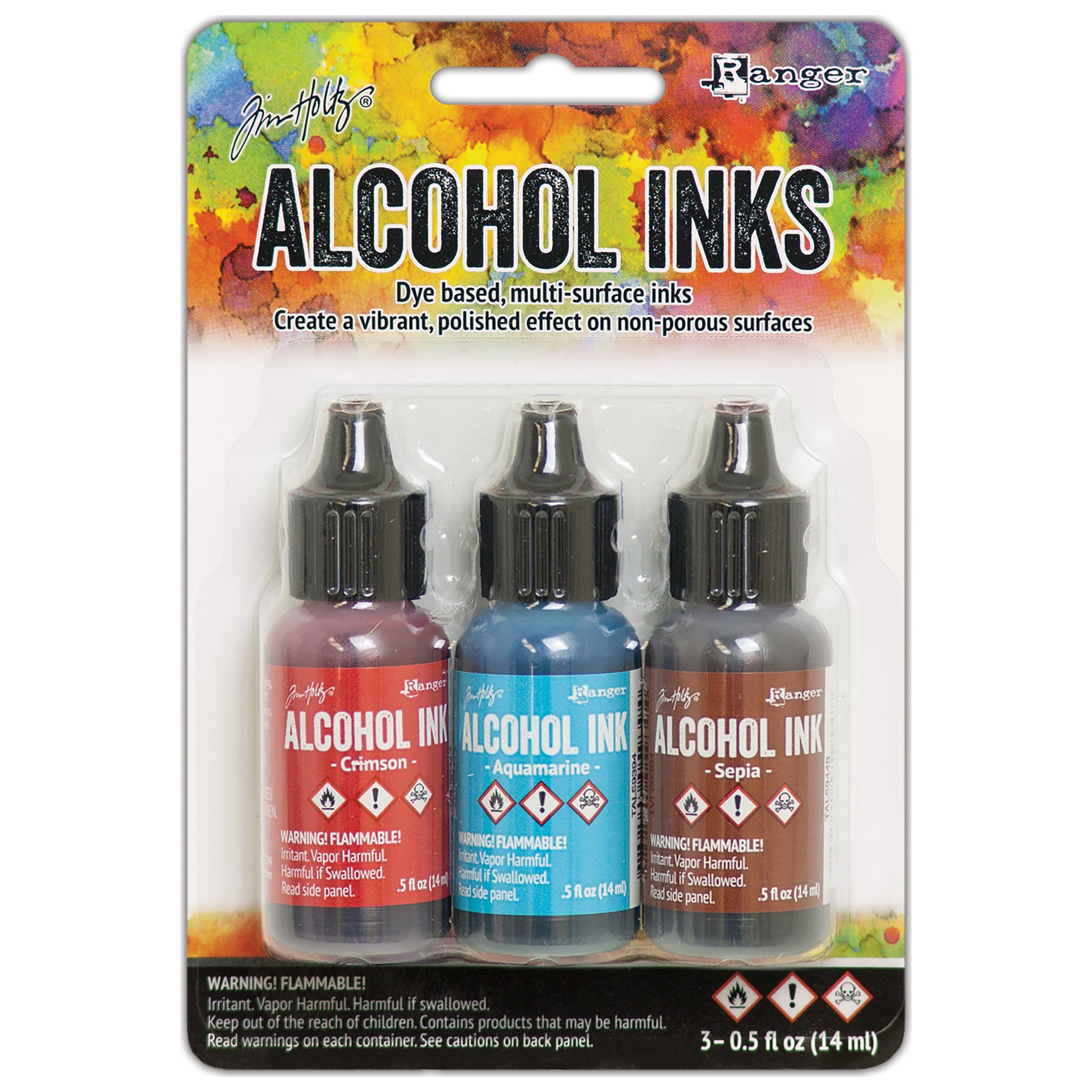 Tim Holtz Alcohol Ink .5oz 3/Pkg