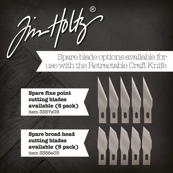 Tim Holtz Spare Blades for Retractable Craft Knife 3356eUS, 5 pack - 3357eUS