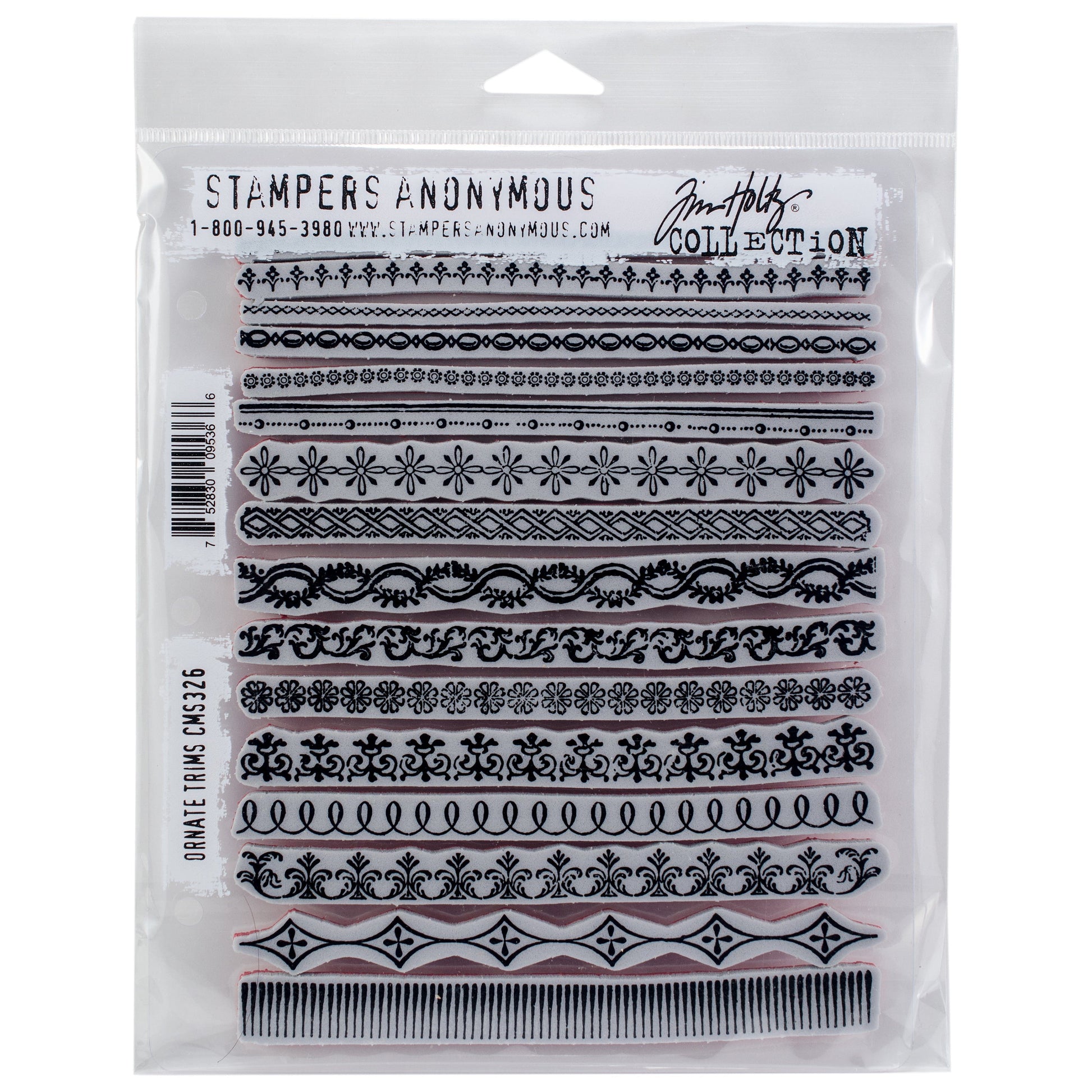 Tim Holtz Cling Stamps - Edges & Trims