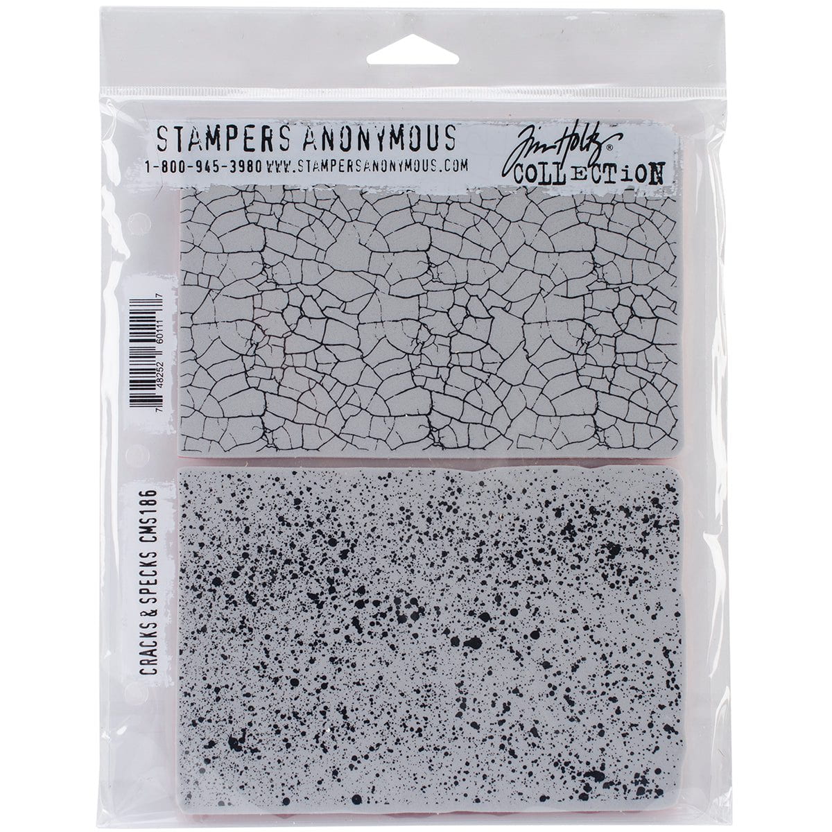 Tim Holtz Cling Stamps - Backgrounds & Textures