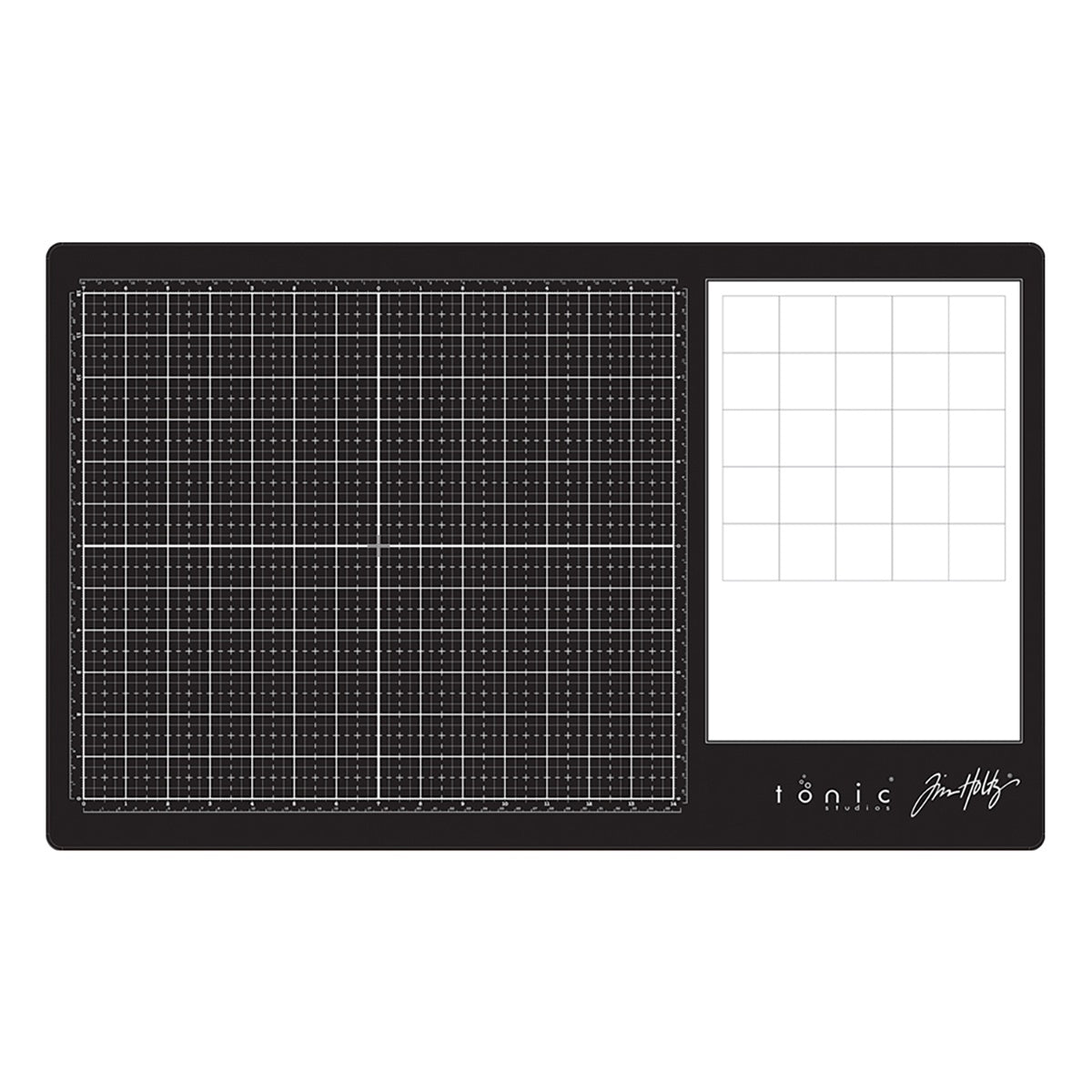 Tim Holtz Glass Media Mat with Mixing Palette Area