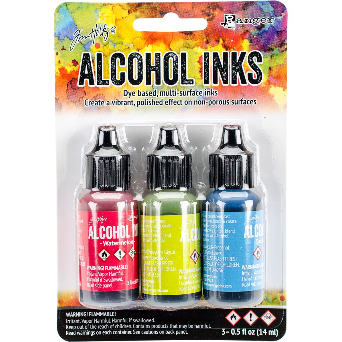 Tim Holtz Alcohol Ink .5oz 3/Pkg