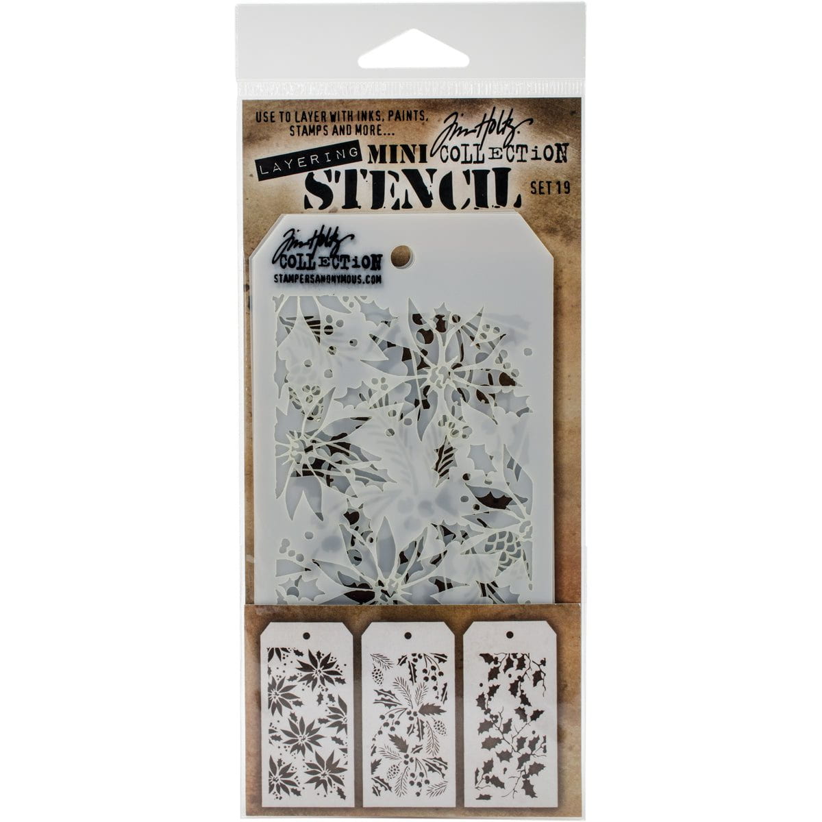 Tim Holtz Mini Layered Christmas Stencil Sets from Stampers Anonymous