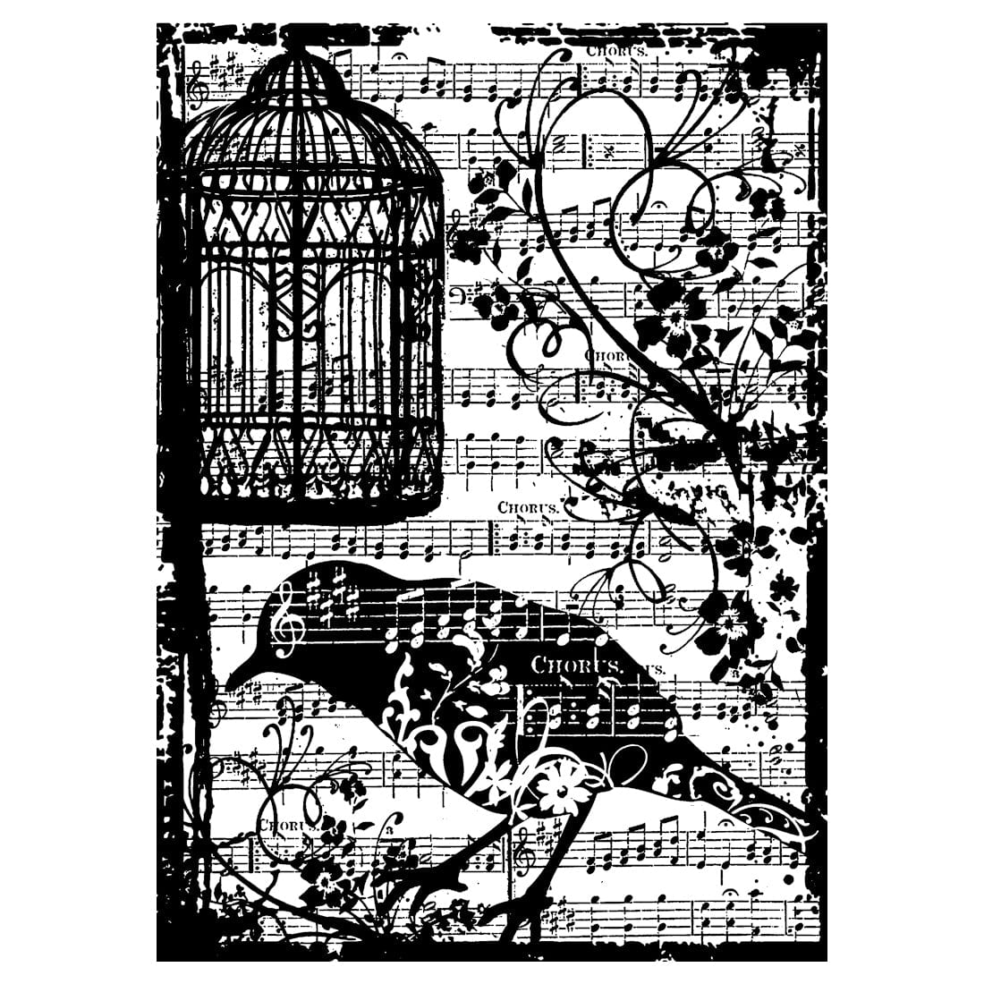Tim Holtz 2.5" x 3.5" Cling Stamp from Stampers Anonymous
