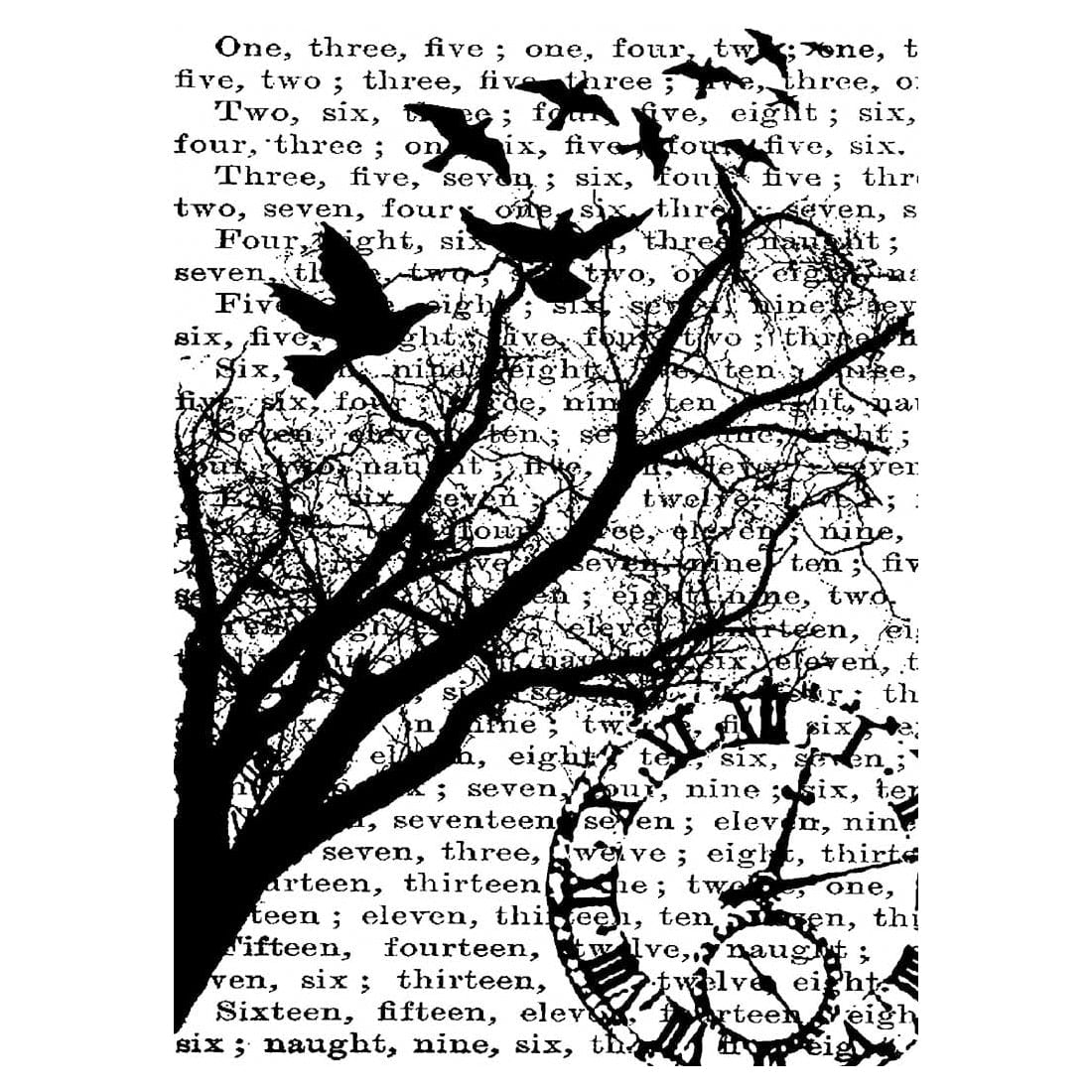 Tim Holtz 2.5" x 3.5" Cling Stamp from Stampers Anonymous