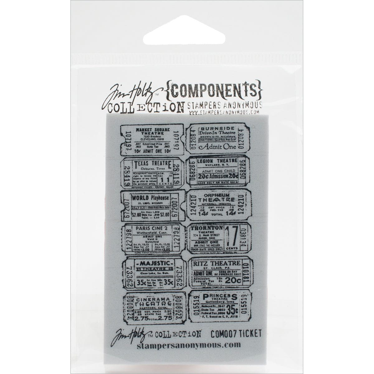 Tim Holtz 2.5" x 3.5" Cling Stamp from Stampers Anonymous