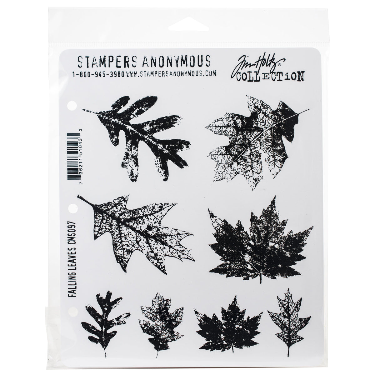 Tim Holtz Cling Stamps - Flowers, Leaves & Botanicals