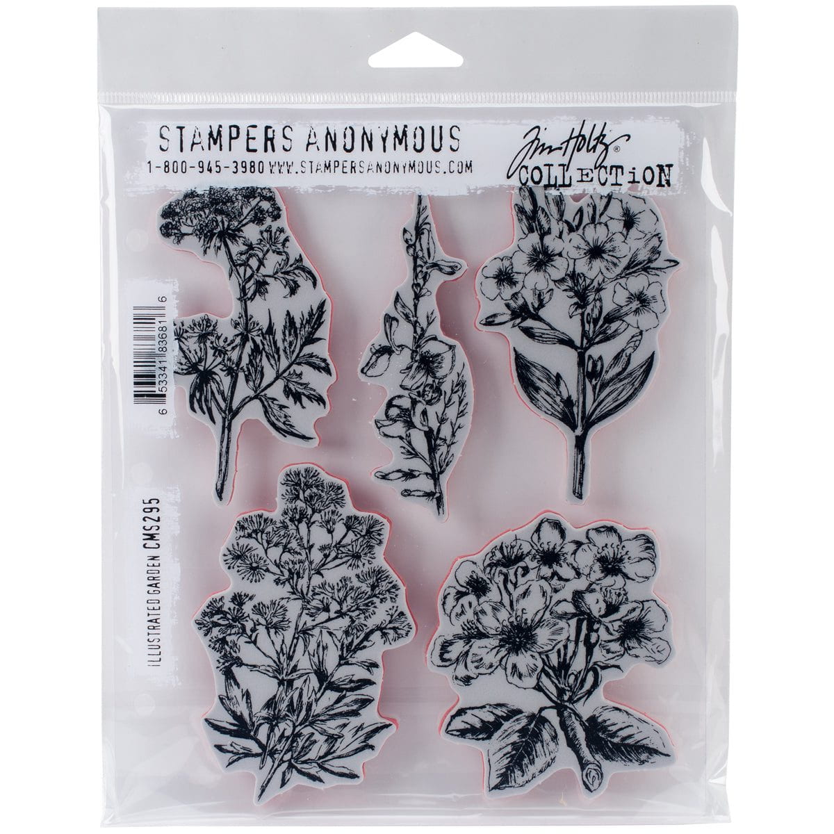 Tim Holtz Cling Stamps - Flowers, Leaves & Botanicals