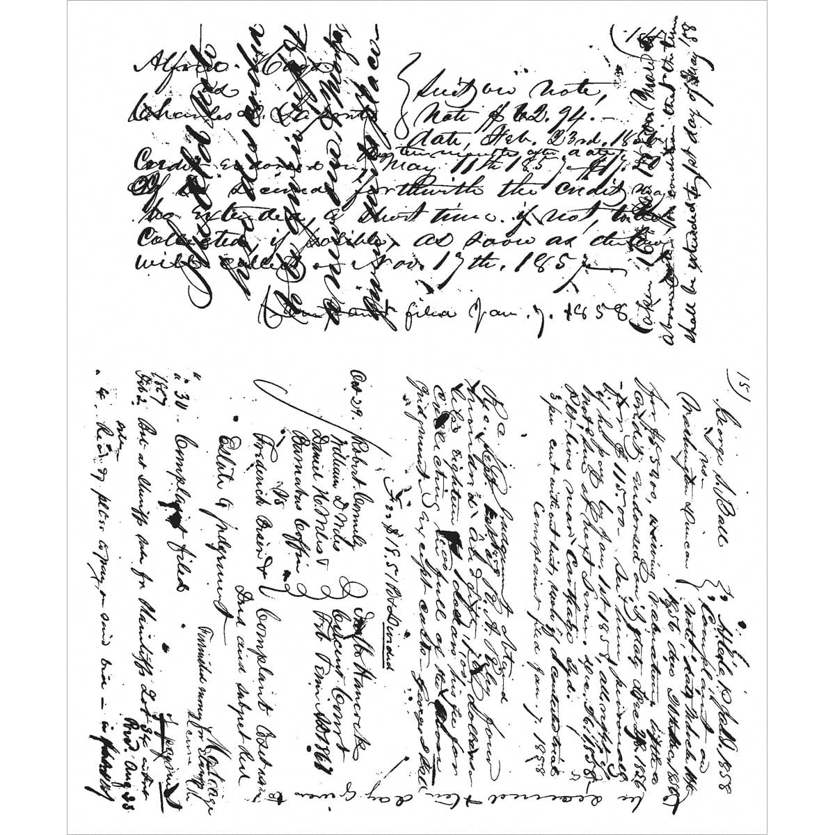 Tim Holtz Cling Stamps - Backgrounds & Textures