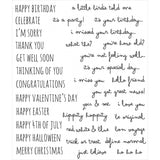 Load image into Gallery viewer, Tim Holtz Cling Stamps - Sentiments &amp; Phrases