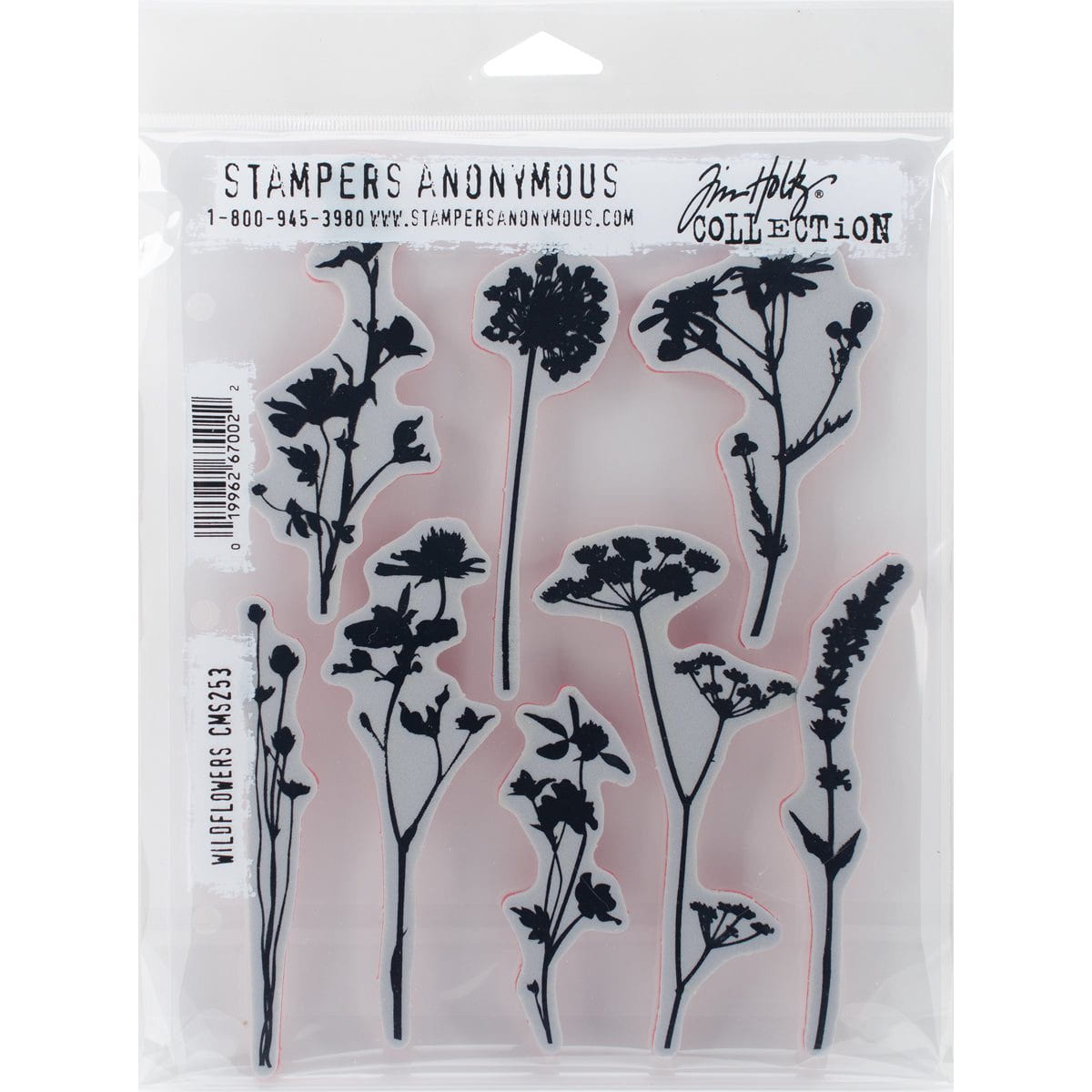 Tim Holtz Cling Stamps - Flowers, Leaves & Botanicals